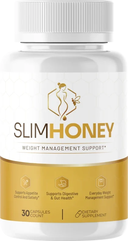 SlimHoney weight management support capsule bottle